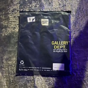 Gallery Dept. Black Address Logo T-Shirt LARGE